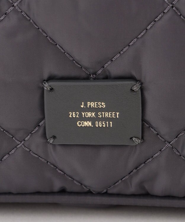 J.PRESS LADIES 【2way】ボンディングキルト ショルダー バッグ スレート系
