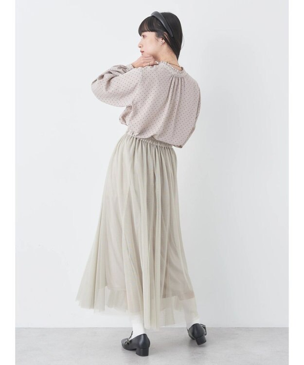 earth music&ecology ２ＷＡＹフリルブラウス Dot