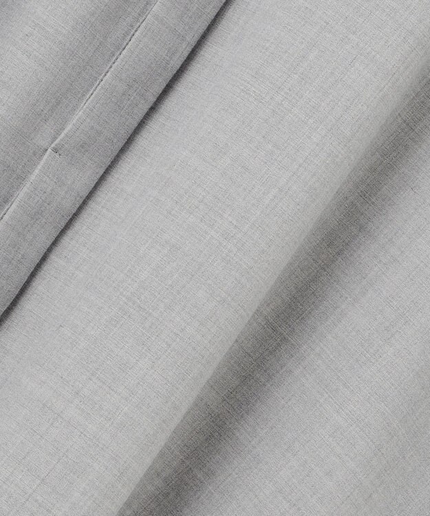 23区 【洗える】TWマットクロス シャツワンピース ライトグレー系