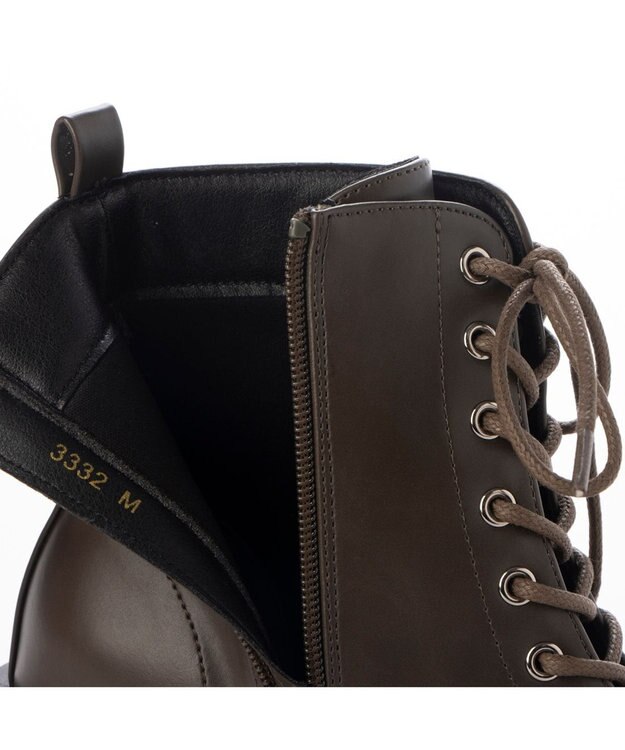 MODE ET JACOMO <noyau>レースアップワークブーツ カーキ