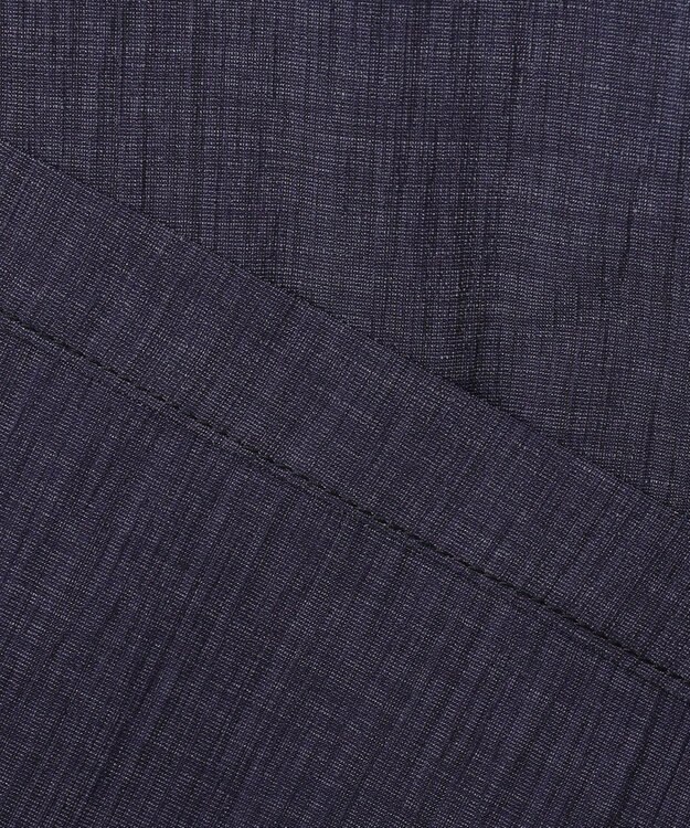 JOSEPH ABBOUD 【洗える・麻混】クールリネン シャツ ネイビー系