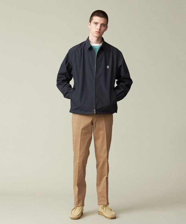 J.PRESS MEN 【撥水】ジップアップ コーチブルゾン ネイビー系
