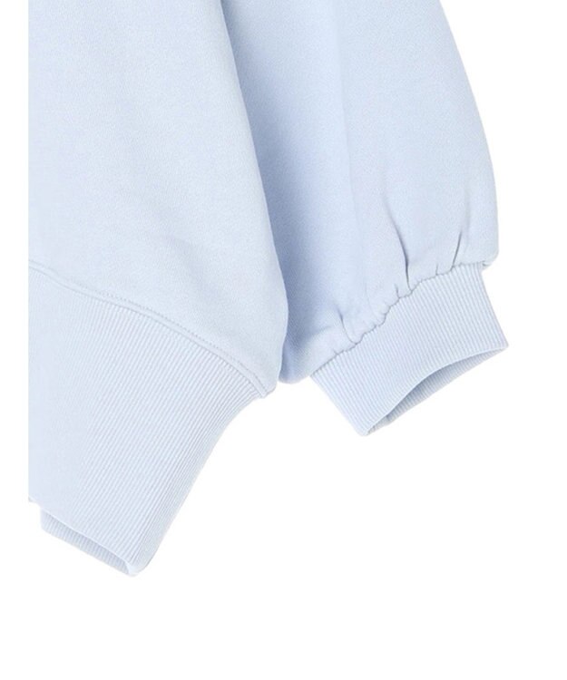 earth music&ecology ハーフジップショートプルオーバー Light Blue