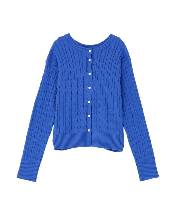 AMERICAN HOLIC ケーブルニットカーディガン Blue
