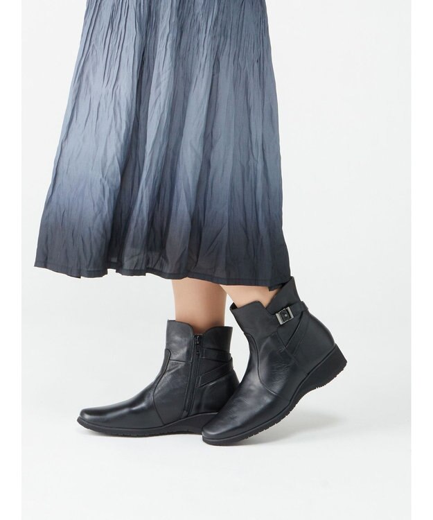 ASICS WALKING ペダラウオ－キングシユ－ズ 3E 3.5cmヒール ブラック系