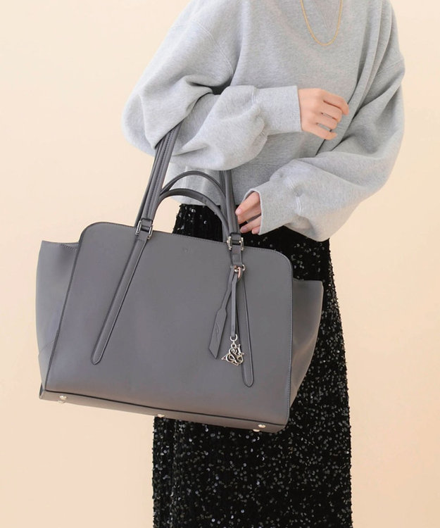 ACE BAGS & LUGGAGE W&.Day/Night マール ダブルハンドルトート A4サイズ 13.3インチPC収納 15302 ダブルアンドデイナイト チャコール