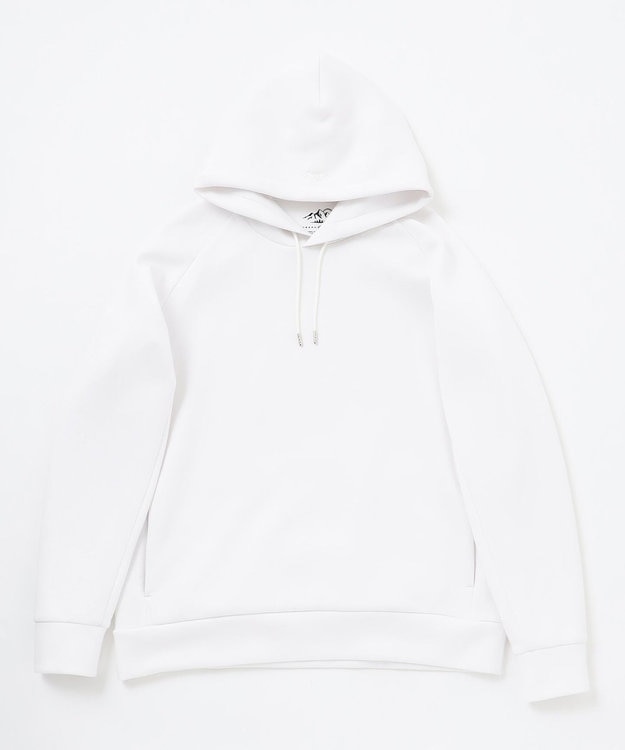 JOSEPH ABBOUD MOUNTAIN 【軽量/ソフト/イージーケア】ソフトダンボール ニット パーカー ホワイト系