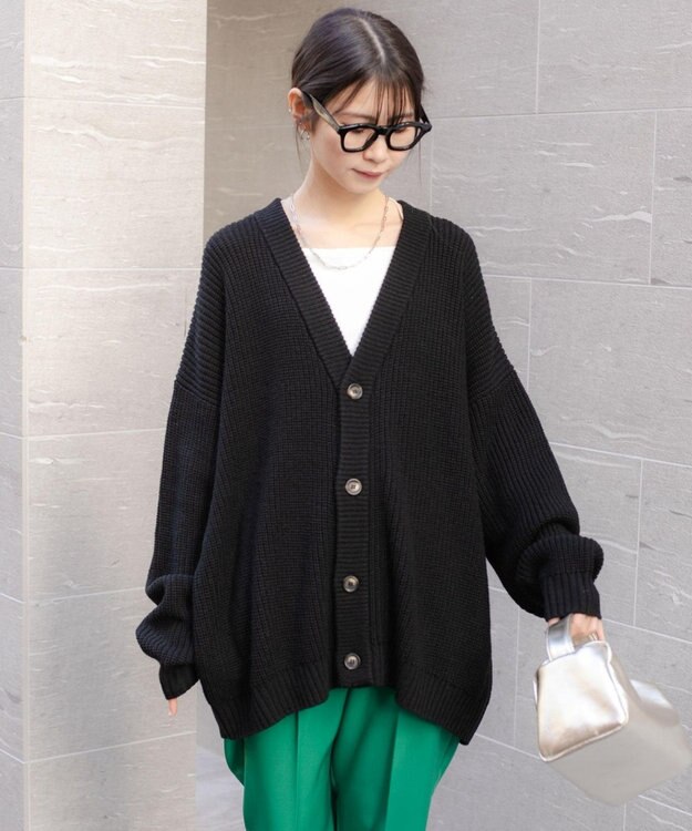 WEGO ルーズカーデ ブラック