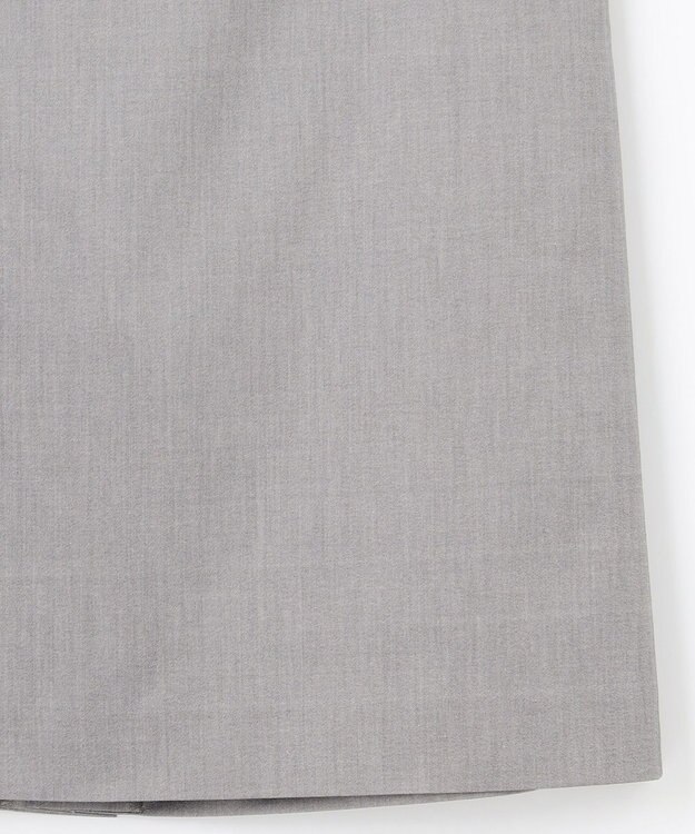 23区 S 【洗える/セットアップ対応】グロッシーコットンシャンブレー タイトスカート ライトグレー系