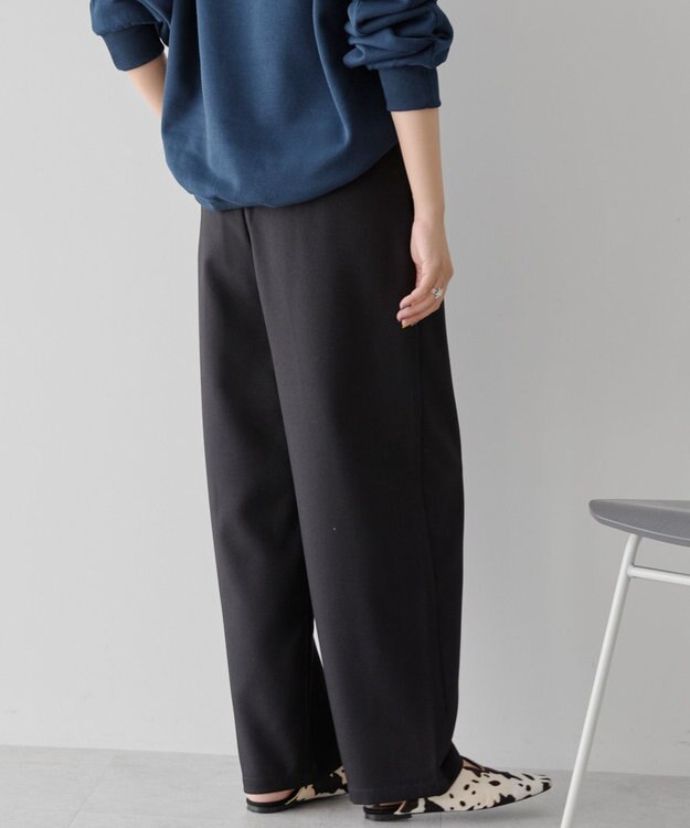 AMERICAN HOLIC ウールライクカーブスラックスパンツ Black