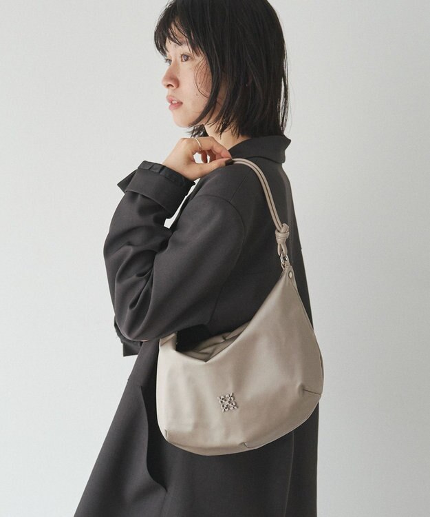 russet 【2025AW新作】クラウズナイロン ラウンド2WAYショルダーバッグ(CE-1621) Gray