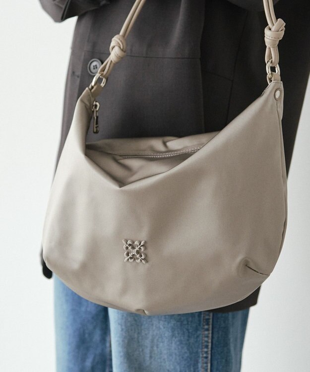 russet 【2025AW新作】クラウズナイロン ラウンド2WAYショルダーバッグ(CE-1621) Gray