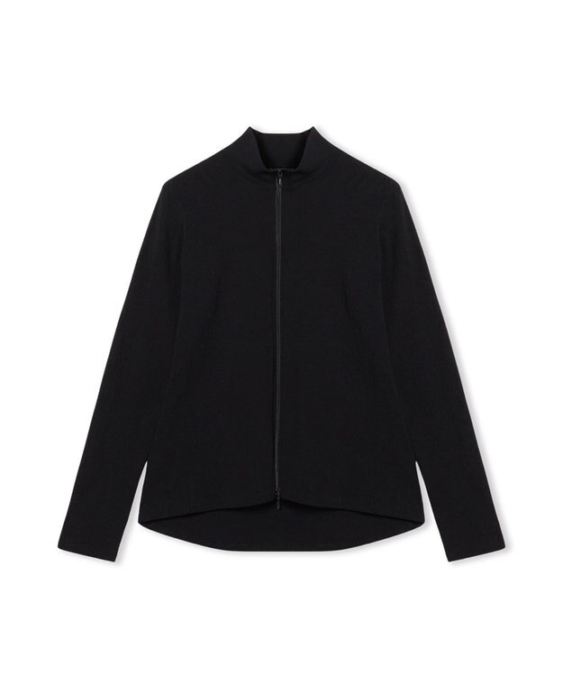 Chacott 【ノーソーイングニット】ハイネックニットジャケット ブラック