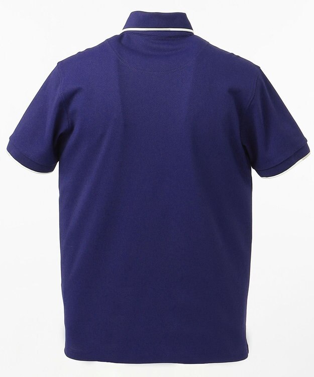 23区GOLF 【MEN】ハニカム鹿子 半そでポロシャツ パープル系