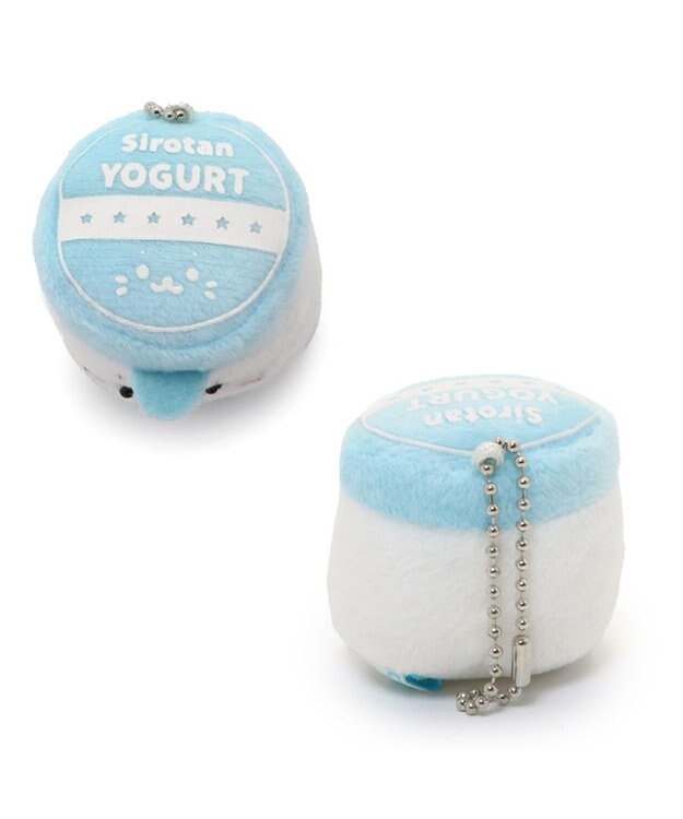 Mother garden しろたん 白いもの マスコットキーホルダー 《ヨーグルト》 単品 ヨーグルトキーホルダー