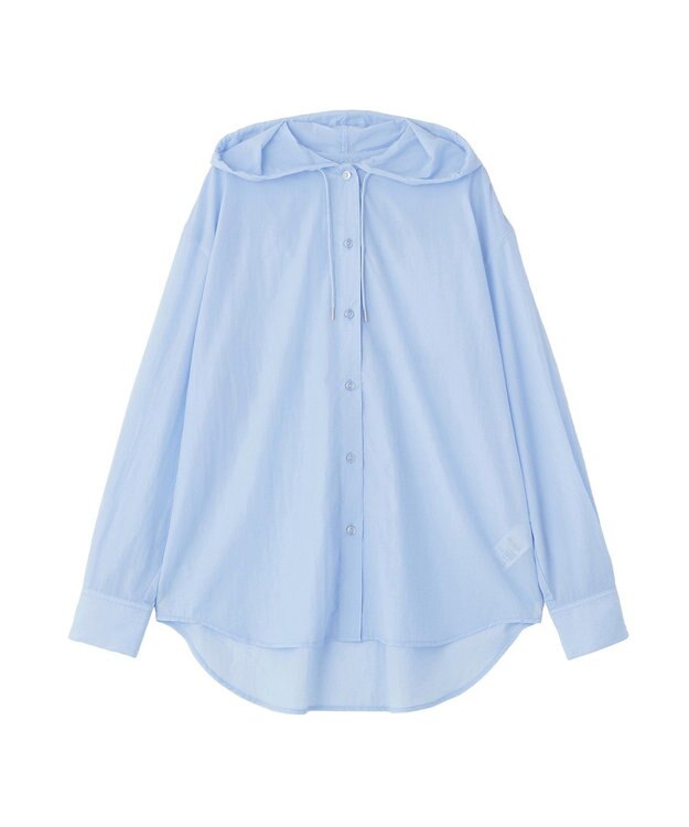 AMERICAN HOLIC ナイロンフーディーシャツ Sax