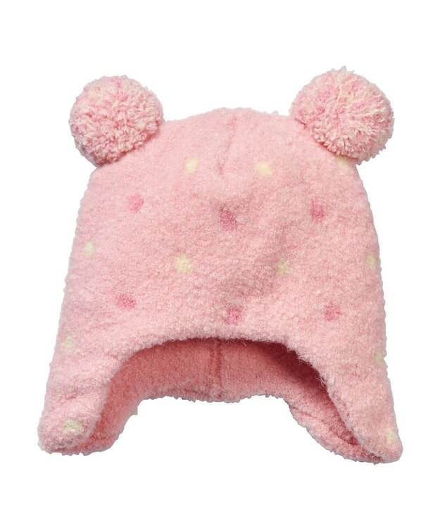 MIKI HOUSE HOT BISCUITS ニット小物ギフトセット【クリアケース付き】 ピンク