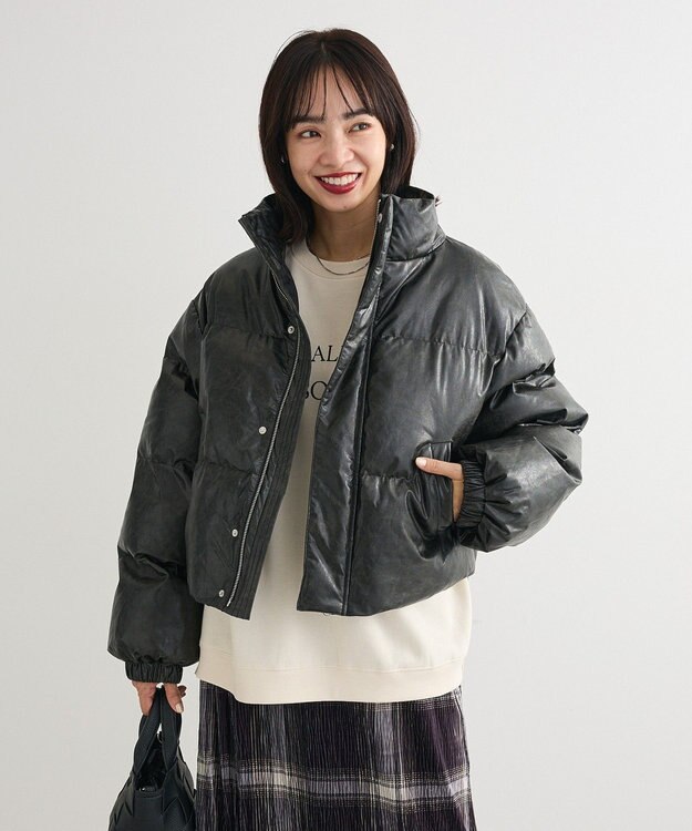 Green Parks ・ｓｗｉｎｇ　ｂｙ　ビンテージソフトレザーブルゾ Black