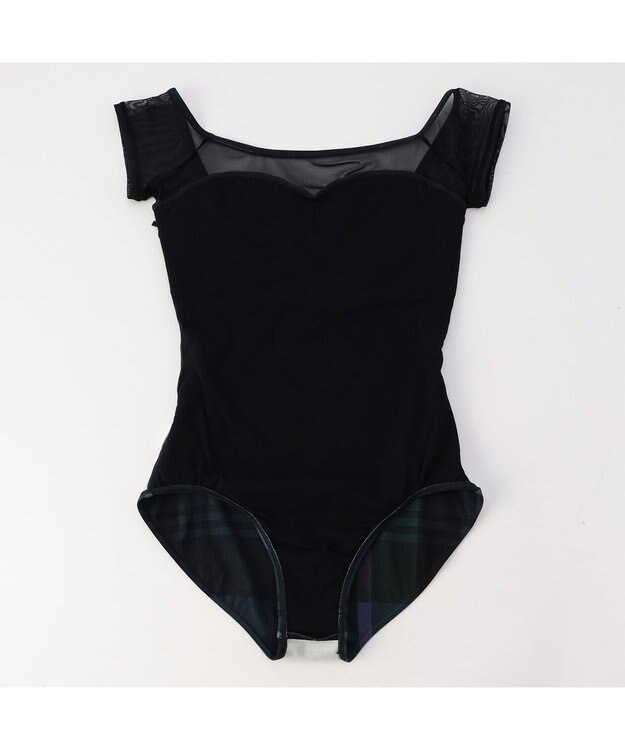 Chacott フレンチスリーブレオタード コバルトブループリント