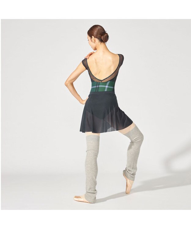 Chacott フレンチスリーブレオタード コバルトブループリント