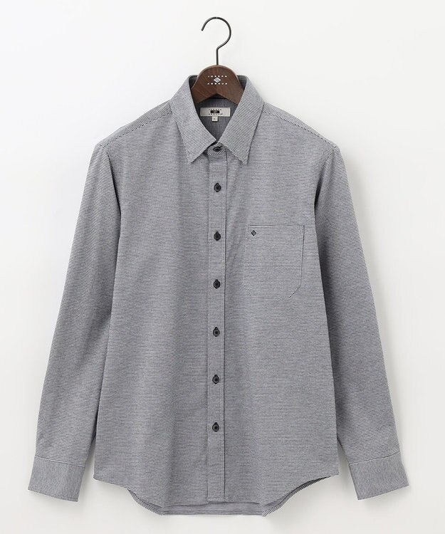 JOSEPH ABBOUD 【快適な着心地/イージーケア】ジャージーシャツ ネイビー系7