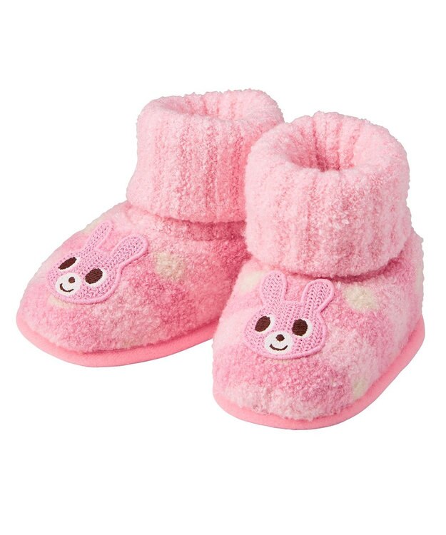 MIKI HOUSE HOT BISCUITS ニット小物ギフトセット【クリアケース付き】 ピンク