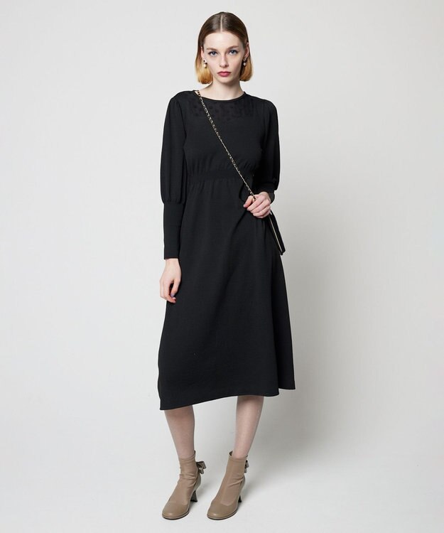 TOCCA 【洗える！】RAINY NIGHT ニットドレス ブラック系