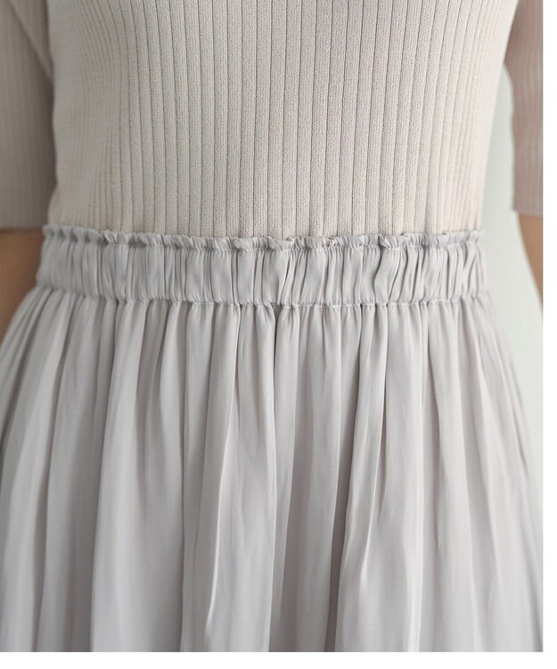 YECCA VECCA 【2点SET】カーディガンセットワンピース Gray Beige