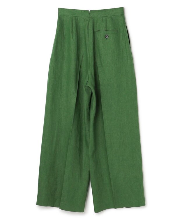 uncrave リネンオックスフォード ワイドパンツ グリーン