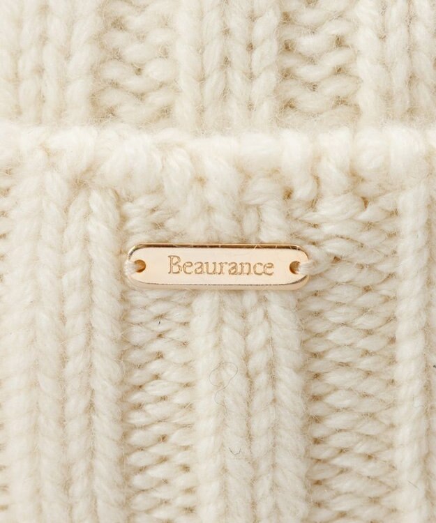 AURORA 【 Beaurance （ビューランス）】カシミヤニットワッチ オフホワイト
