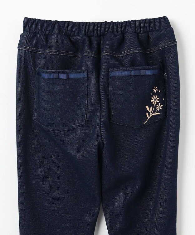 組曲 KIDS 【150-160㎝】 シャギーデニムパンツ ネイビー