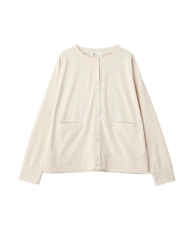 CRAFT STANDARD BOUTIQUE リングドットボタンカーディガン Ivory