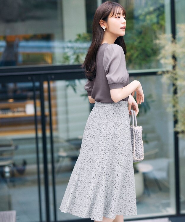 洗える】コードレースフレア スカート / any SiS | ファッション通販 