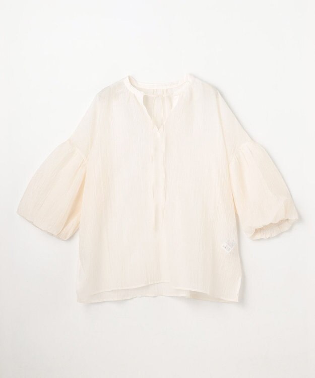 ANY L バルーンスリーブスキッパーブラウス エクリュ