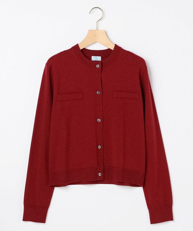 組曲 S ニューシックニット カーディガン レッド系