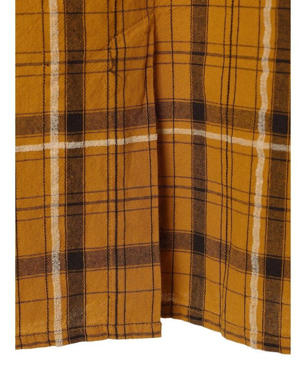 CRAFT STANDARD BOUTIQUE 先染めチェック（小）スカート Mustard