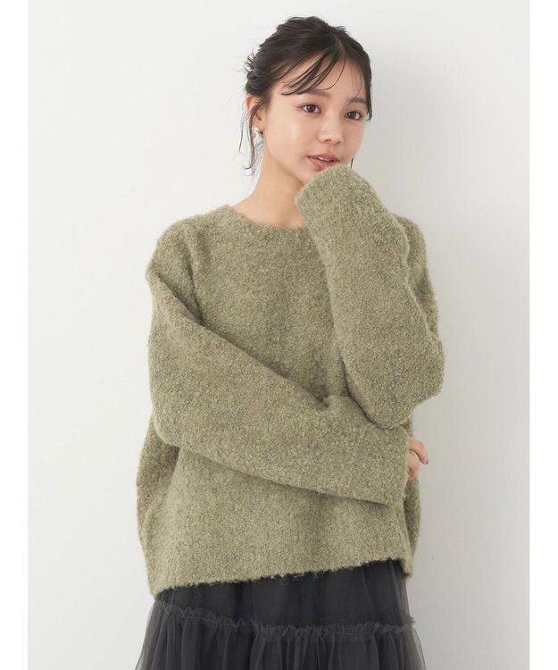 earth music&ecology ブークレプルオーバー Orange