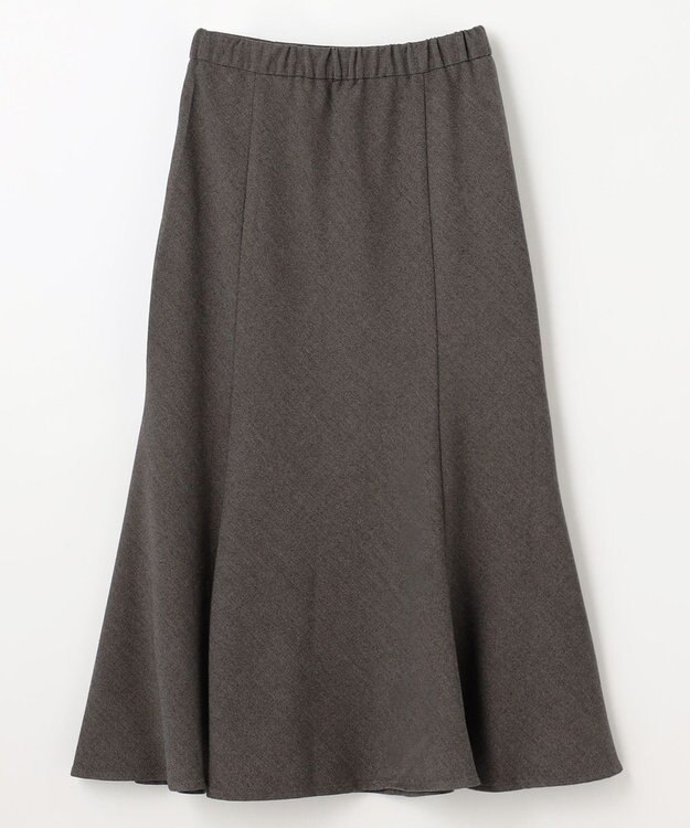 ANY 【ウエストゴム】ライトツイードマーメーイドスカート モカ