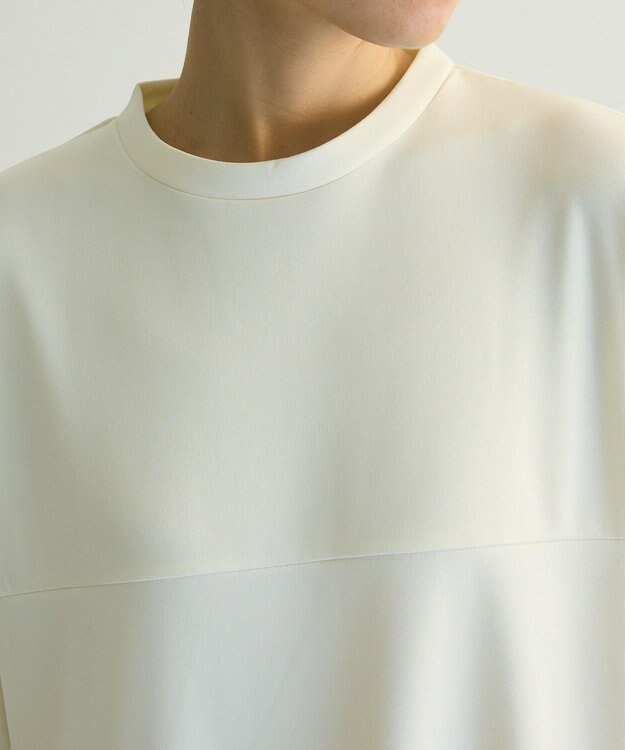 Green Parks ａ．切り替えジャガードワンピース White