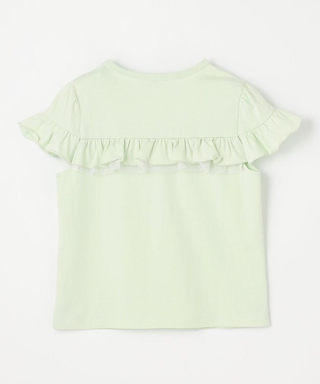 組曲 KIDS 【UVケア】【110-140㎝】フレアラッフル Tシャツ メロン