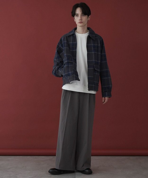 WEGO 【ユニセックス着用ITEM】メルトンショートZIPブルゾン 柄1