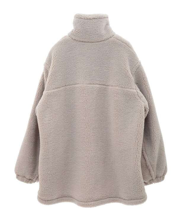 earth music&ecology ボアルーズブルゾン グレーベージュ