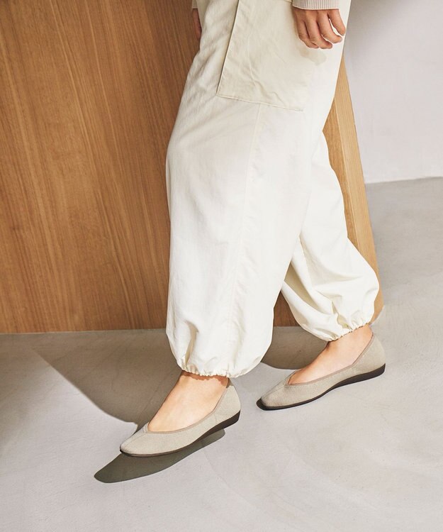 steppi 【洗える/撥水】 トリムスクエア パンプス ベージュ