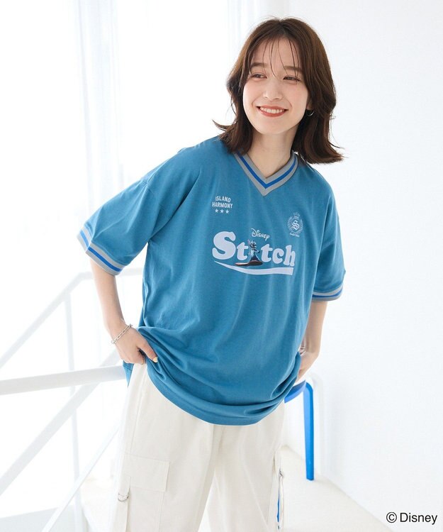 Green Parks スティッチ／ゲームＴシャツ Dark Blue