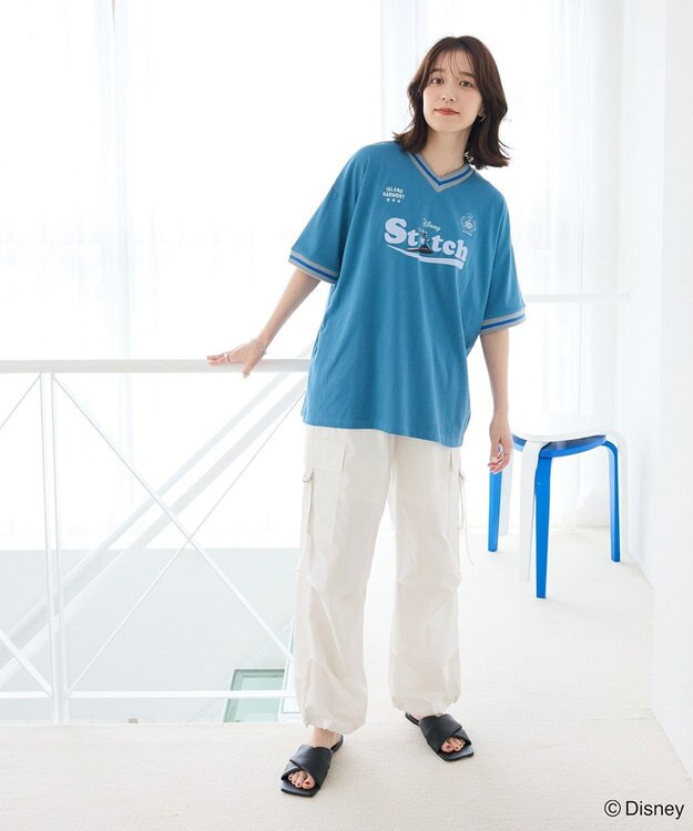 Green Parks スティッチ／ゲームＴシャツ Dark Blue