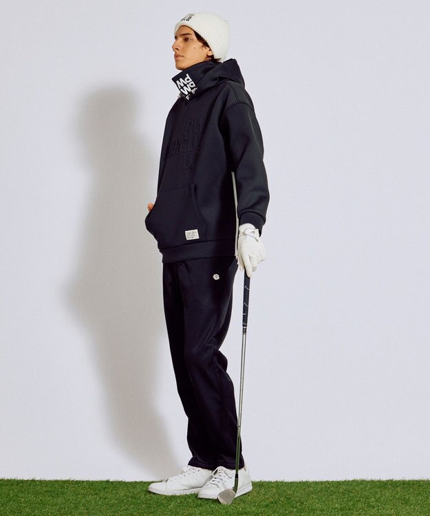 PW CIRCULUS 2025 NEW！【MEN】デタッチャブルフーディ ゴルフ ブラック系