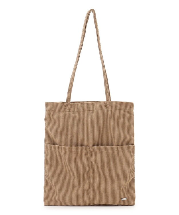 UNFILO コーデュロイ トートバッグ キャメル