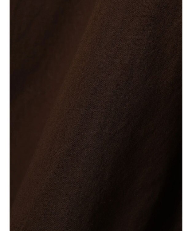 CRAFT STANDARD BOUTIQUE インド綿オープンカラーワンピース Brown