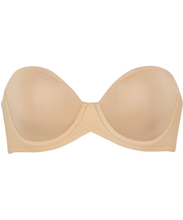 WACOAL Tシャツブラ ブラジャー 【EverChic】 ストラップレスで着用可能 シームレスモールドカップ メッシュ素材(カップ肌側) ブラ レディース BRB694 /ワコール カラシ