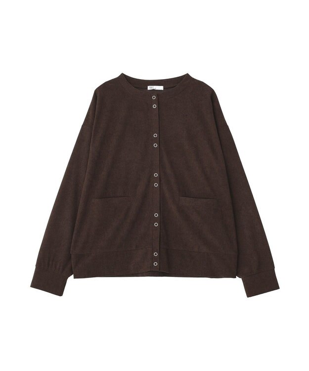 CRAFT STANDARD BOUTIQUE リングドットボタンカーディガン Brown